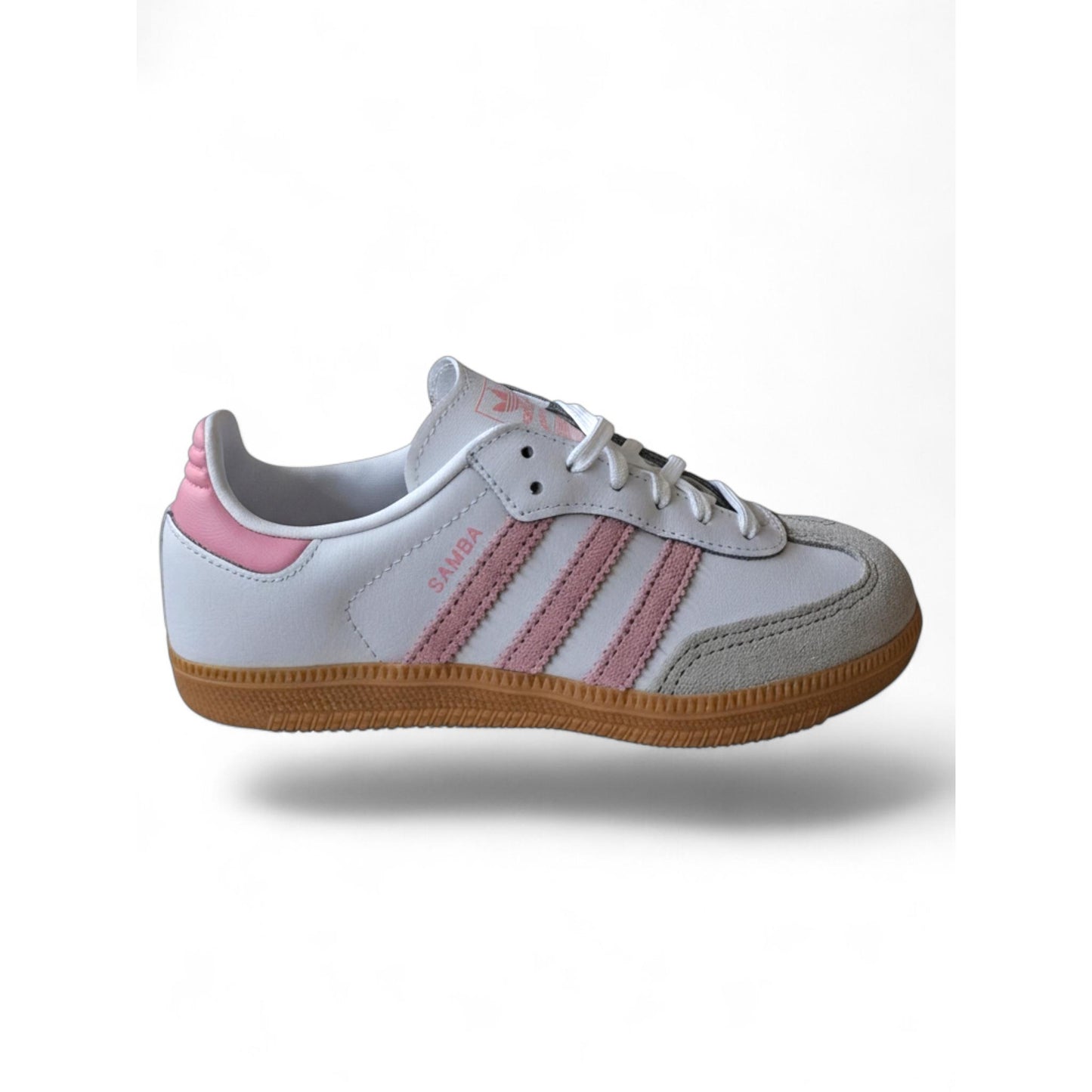 Adidas Samba OG C Bambina Bianco Rosa Grigio | Sneakers Iconiche Primavera Estate