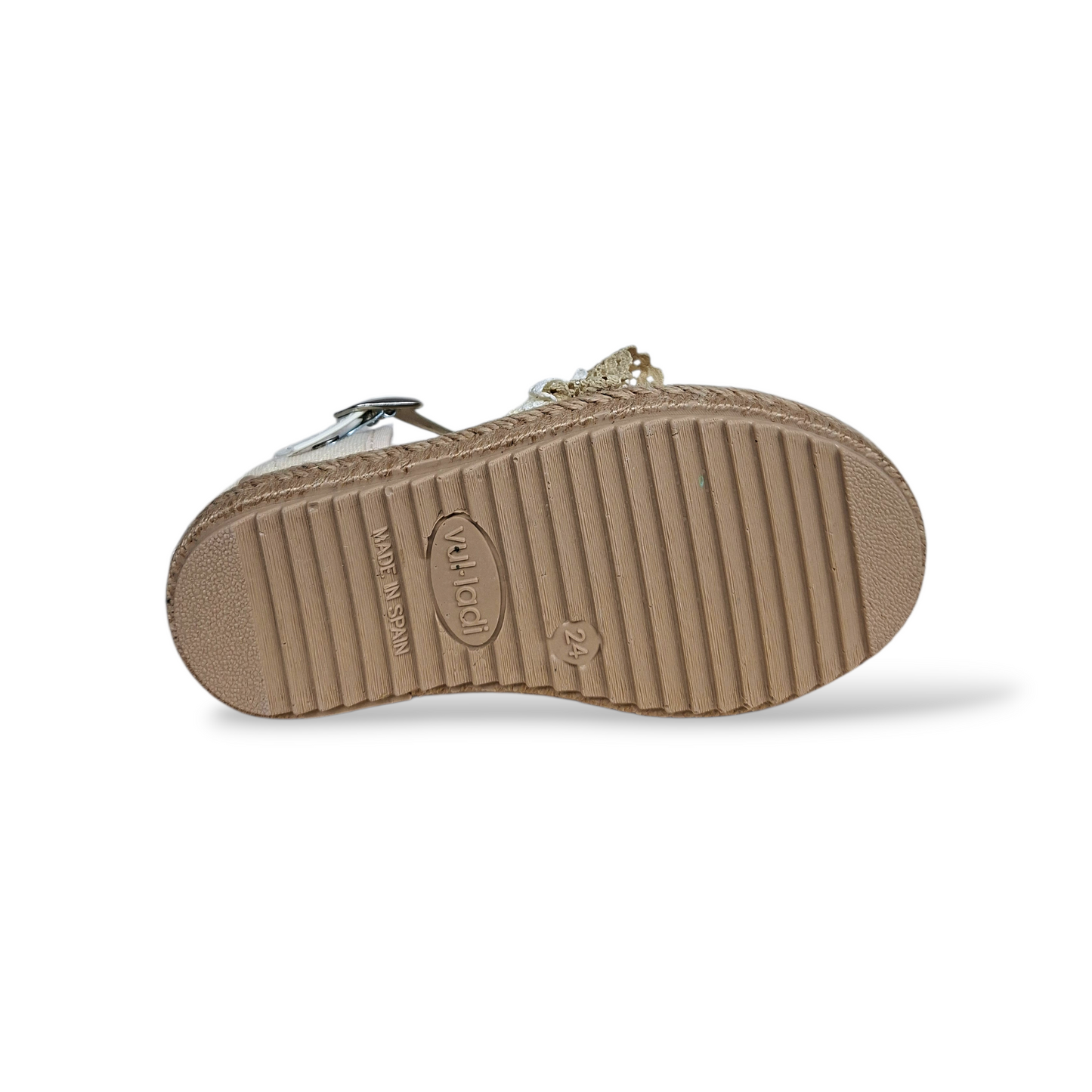 Scarpe espadrillas Bambine e ragazze VUL-LADI vulcanizados 7361-652 beige-bianco fibia