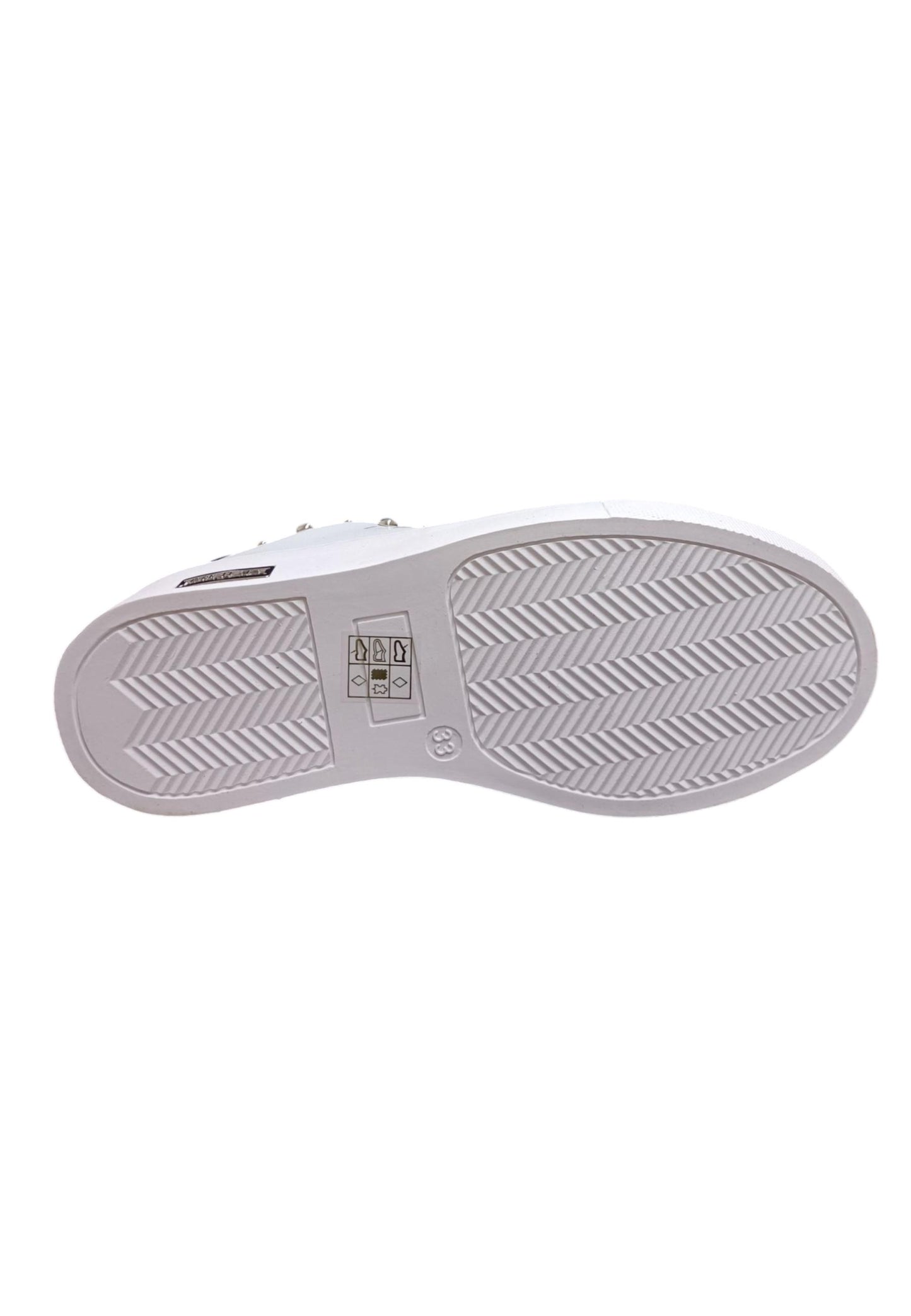 Scarpe sneakers Bambine e ragazze cult krug bianco-nero laccio