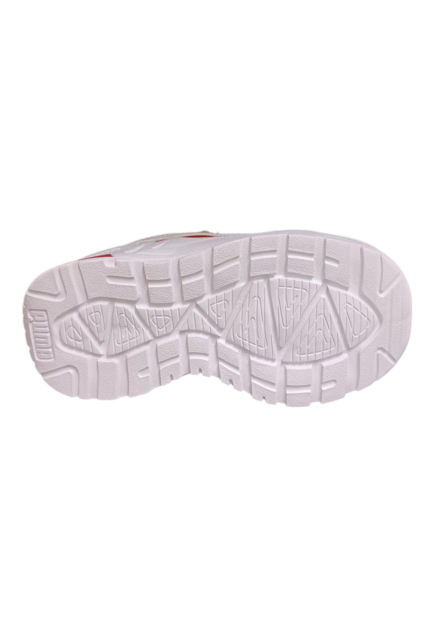 Puma Trinity Sneakers Bambino Ragazzo Bianco Grigio Rosso - Scarpe Ginnastica Velcro