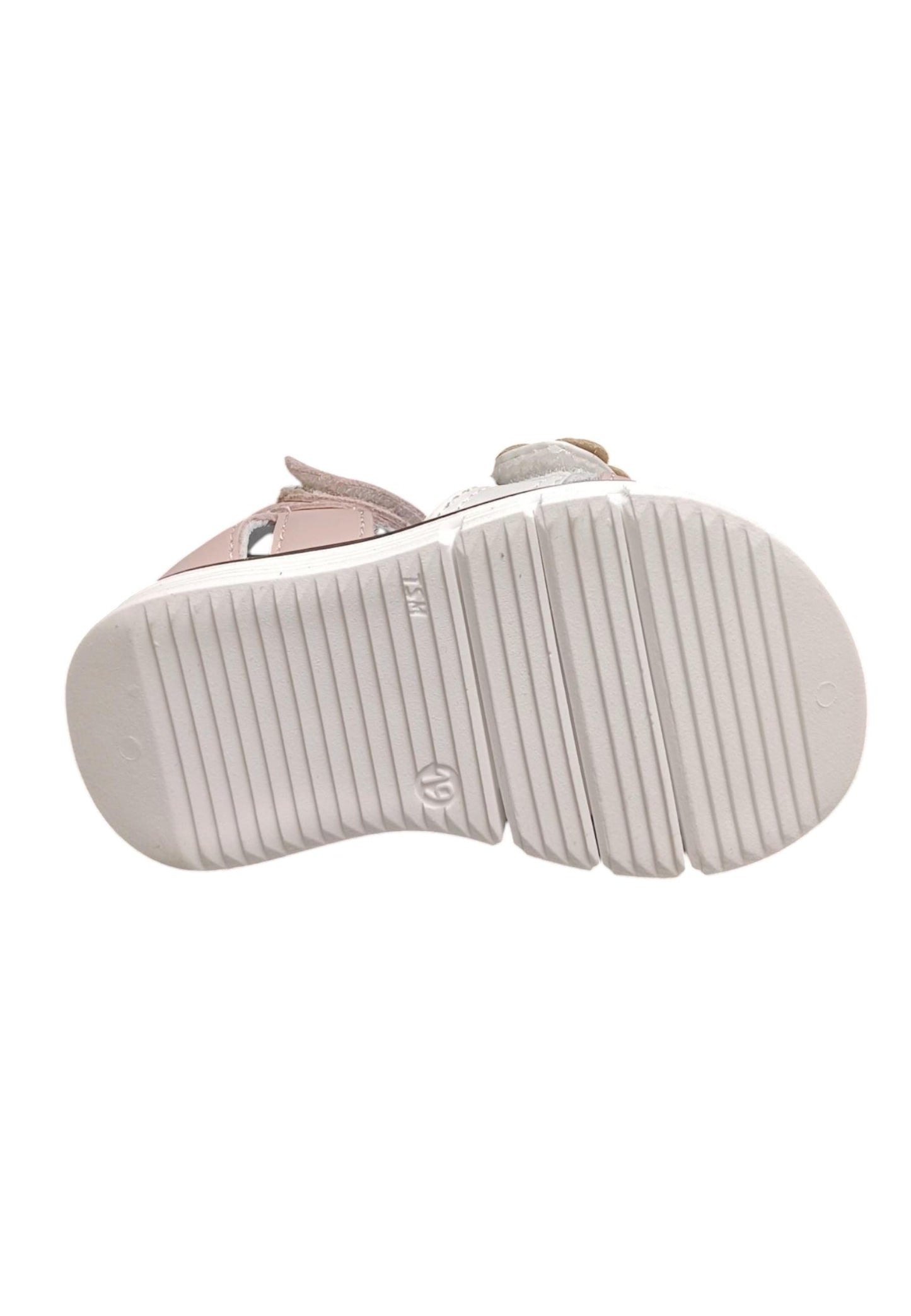 Scarpe sandalo tallonato Bambine balducci CITA rosa-bianco-oro velcro