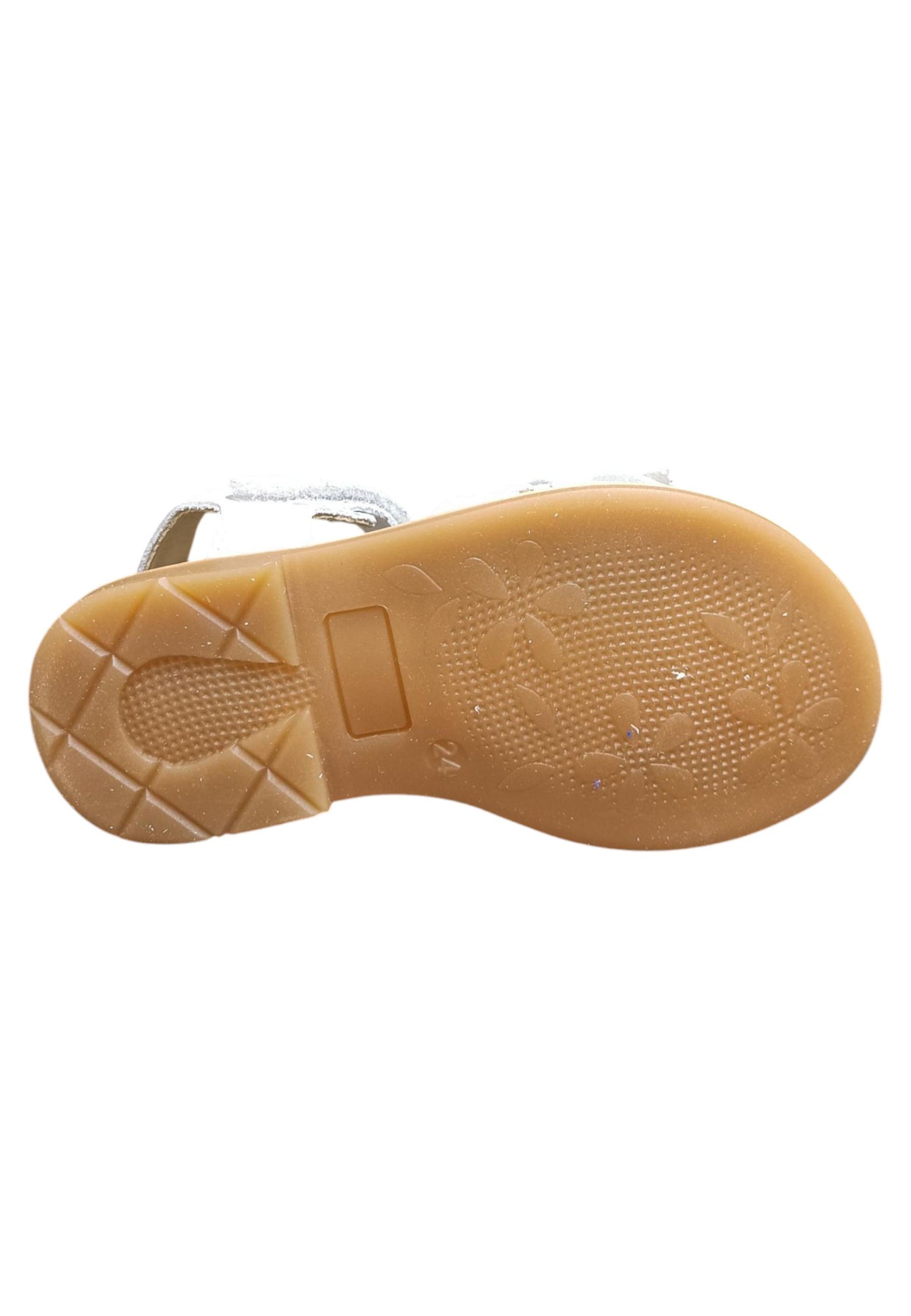 Sandalo bambina Balocchi Ponza bianco pelle - Sandalo da passeggio con velcro
