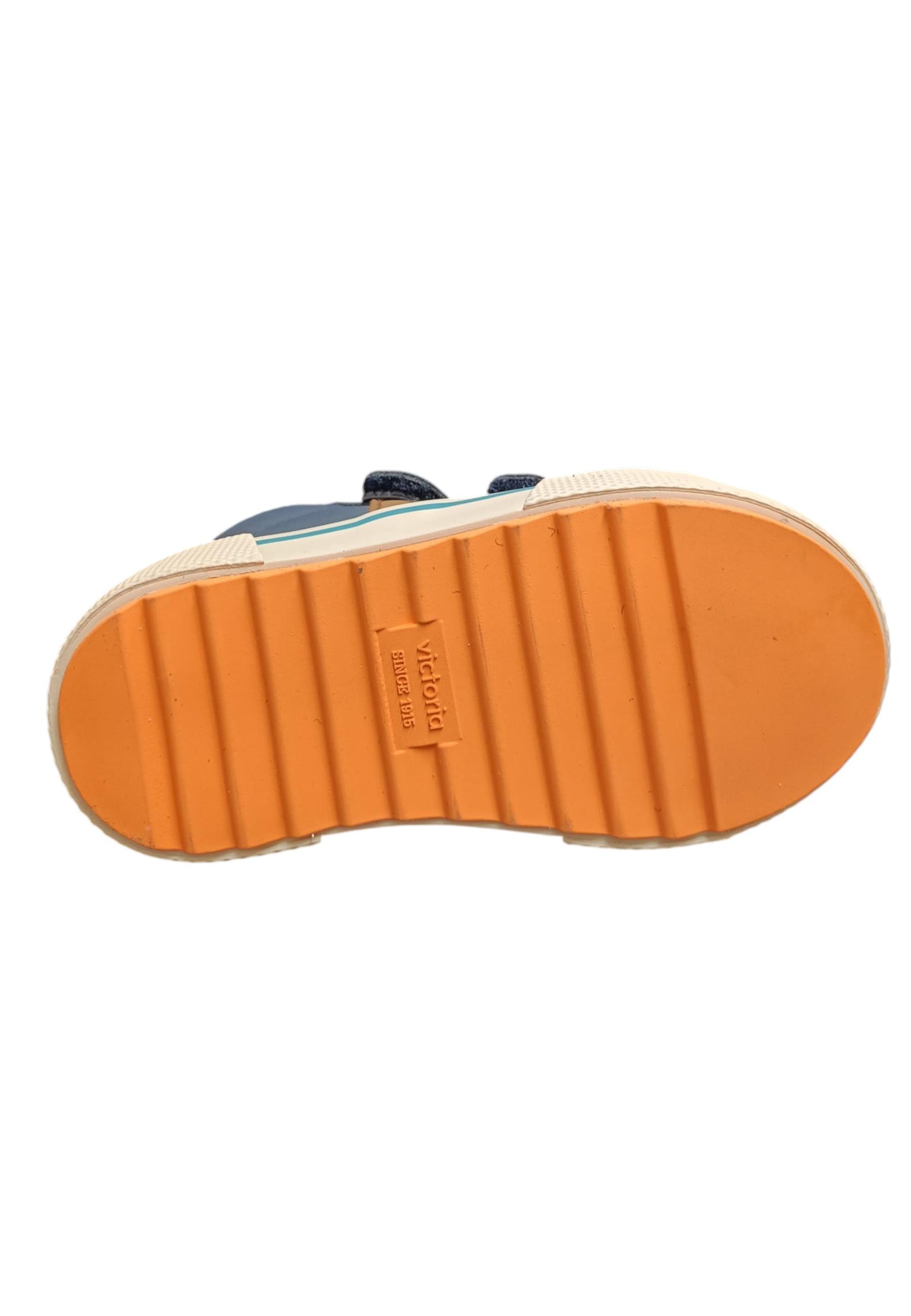 Scarpe sneakers Bambini e ragazzi Victoria tribu blue-arancione velcro