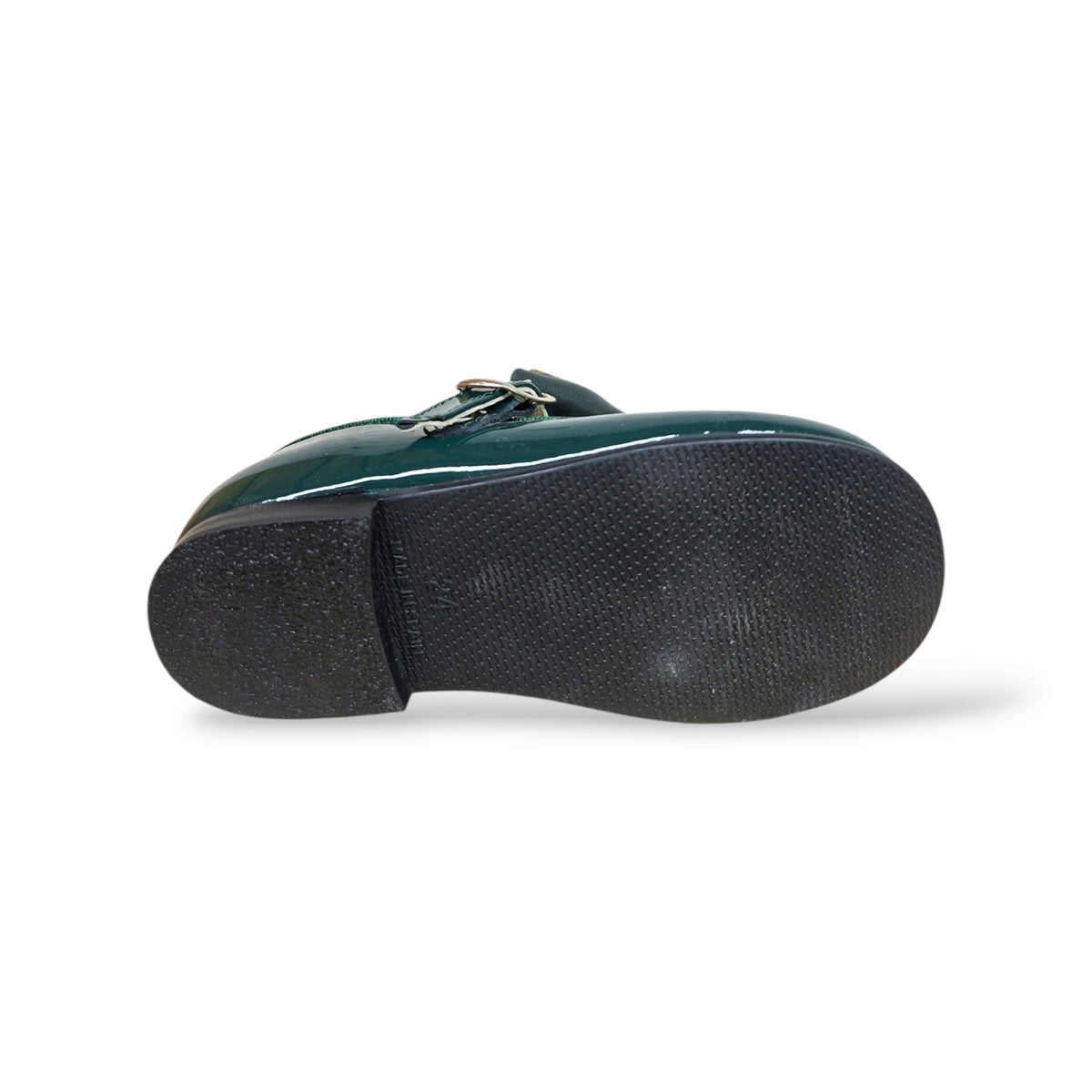 panyno-b2601-regalo-bambina-ballerina-verdone-vernice-lucida-fiocco-estraibile-fibbia-elegante-originale-coraggiosa-spagnola-premium-cerimonia-autunno-inverno-2026-taglie-24-29-scarpetteria-gica-trani