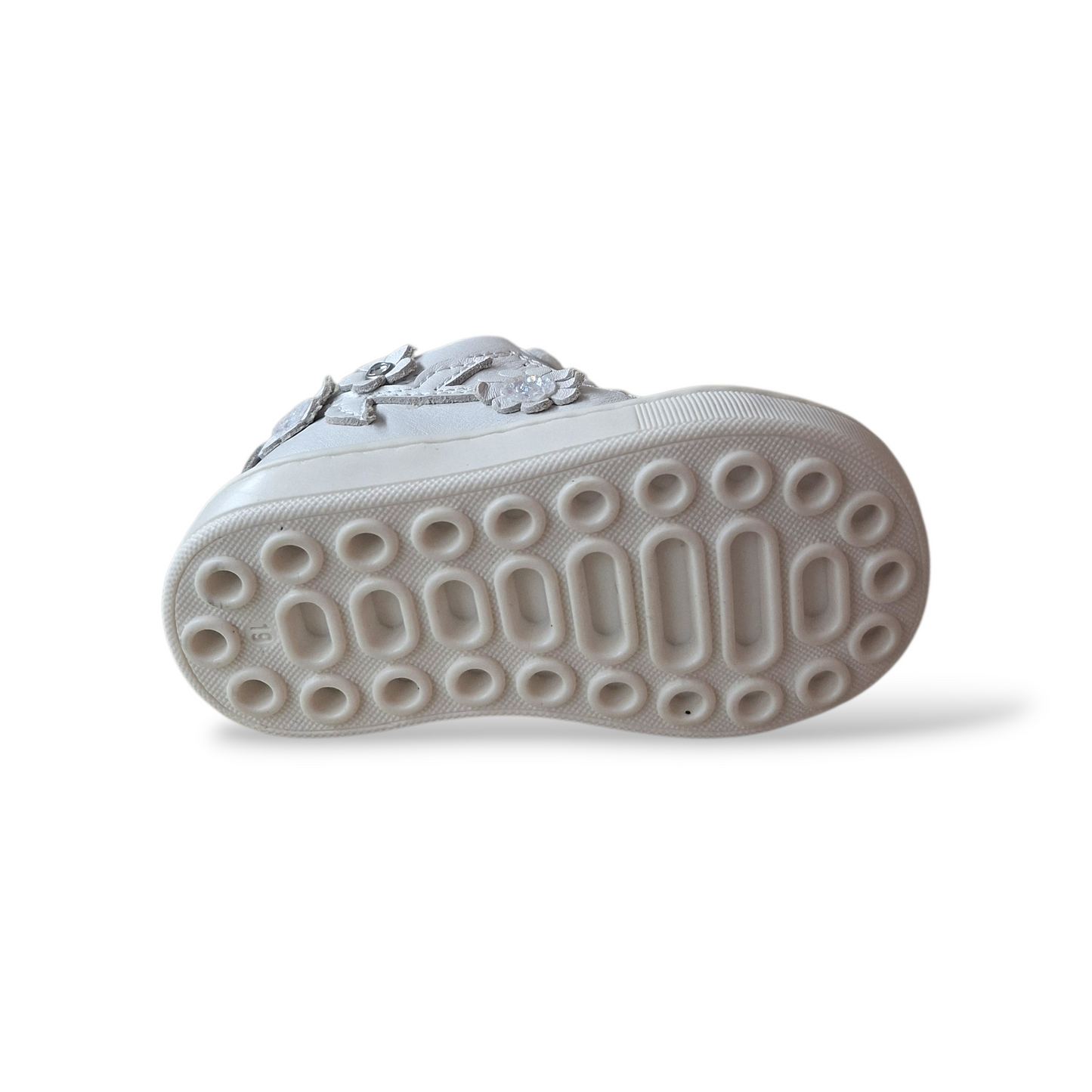 Scarpe sneakers Bambine balducci cita 7203B linea soft bianco laccio e zip laterale