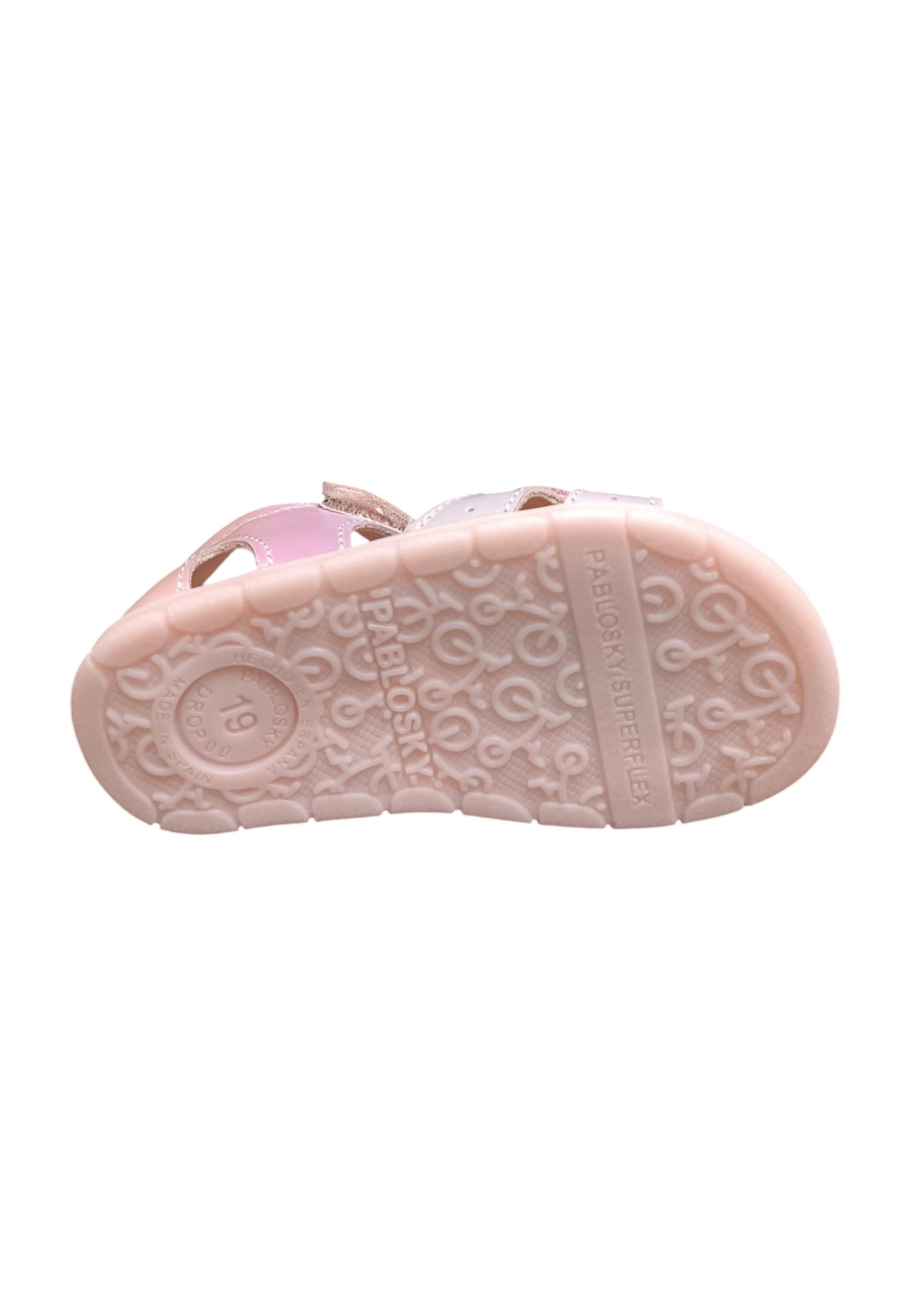 Scarpe sandalo tallonato bambina pablosky durham cipria velcro