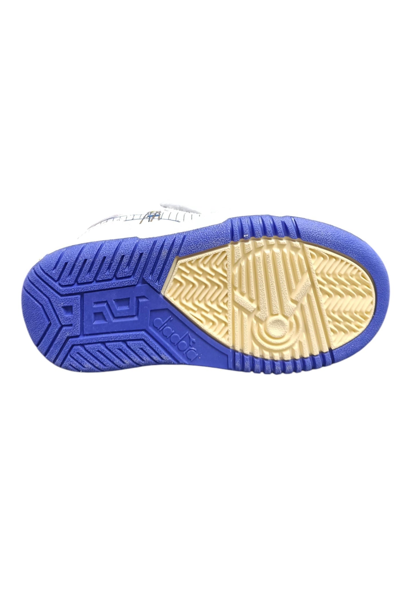 Scarpe snekears Bambini e ragazzi Diadora RAPTOR bianco-azzurro velcro