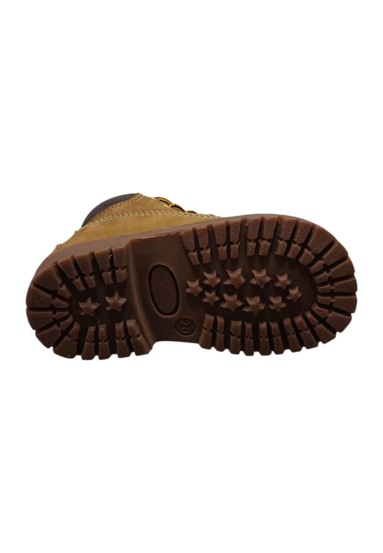 Scarpe boascaiolo Unisex bambini Grunland Junior POUF ocra laccio e zip laterale