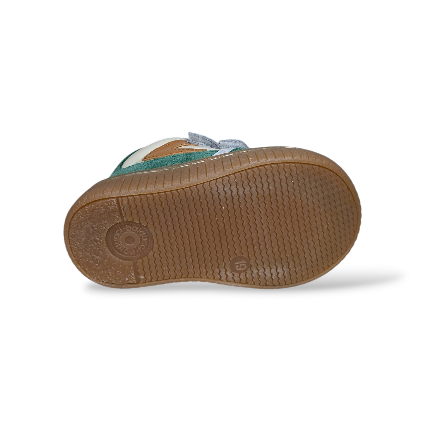 Sneakers primi passi bambino Balducci pelle verde beige camel taglia 19-24 - Scarpetteria Gica Trani