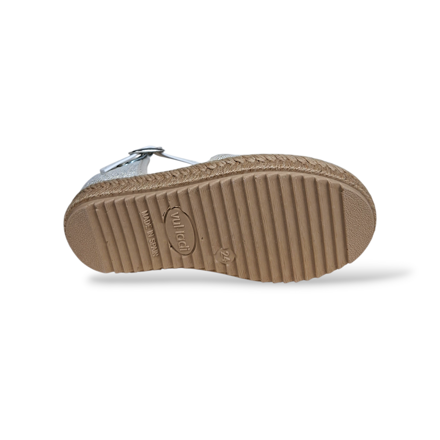 Scarpe espadrillas Bambine e ragazze VUL-LADI vulcanizados 7356-701 bianco-beige fibia