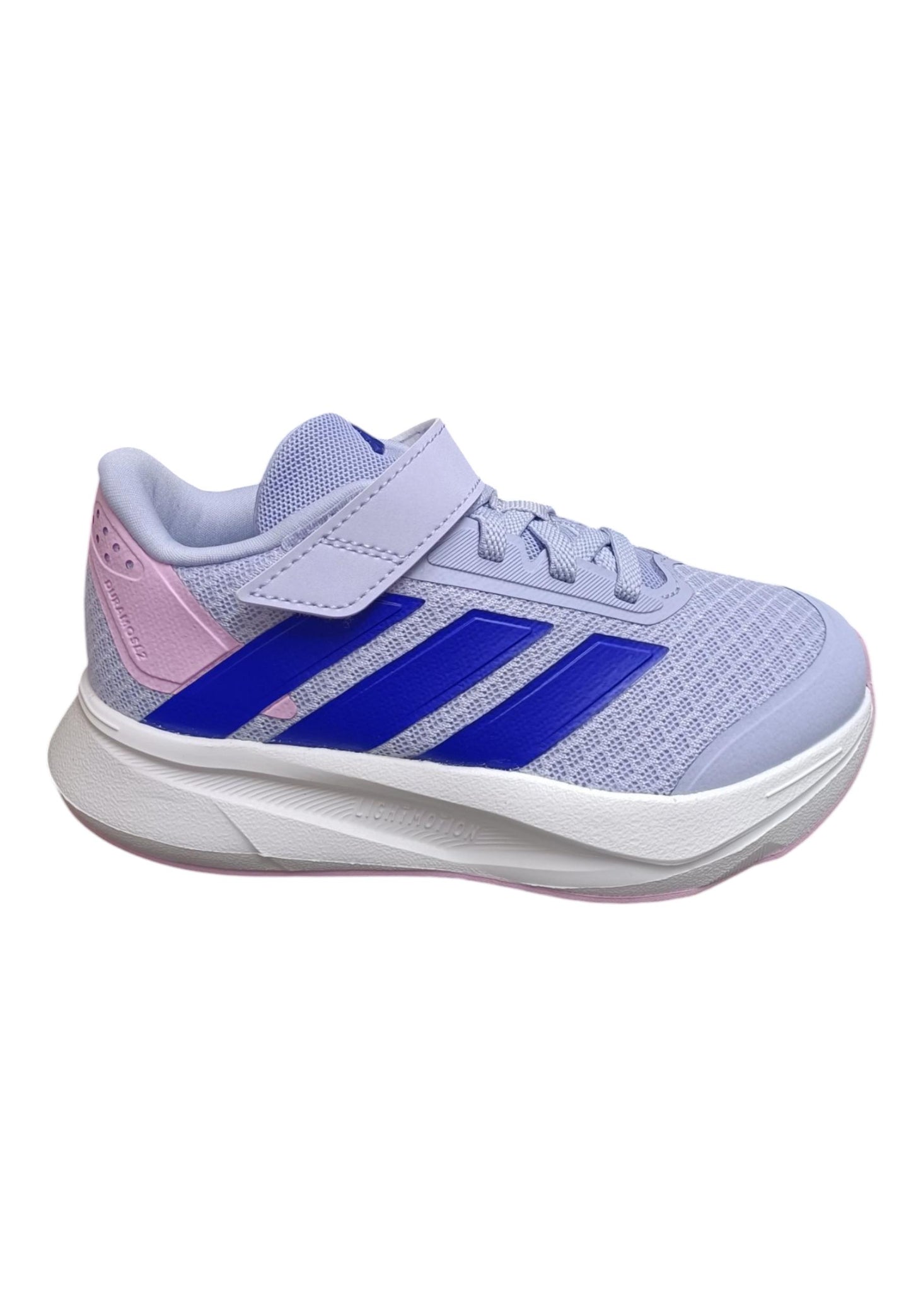 Scarpe sneakers Bambine e ragazze adidas DURAMO lilla-viola laccio elastico e velcro