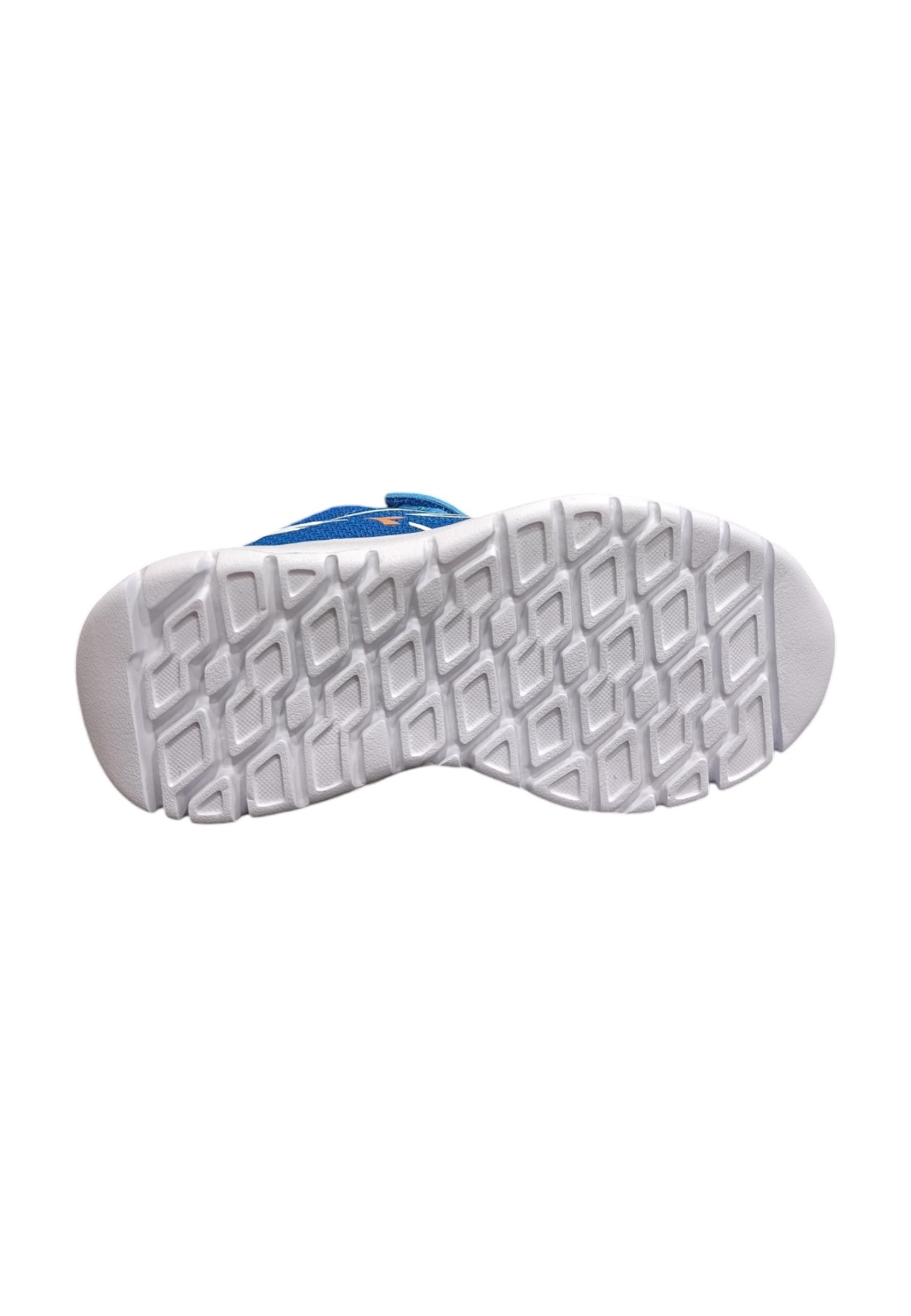 Scarpe sneakers Bambini e ragazzi Diadora evo run azzurro-bianco laccio elastico e velcro