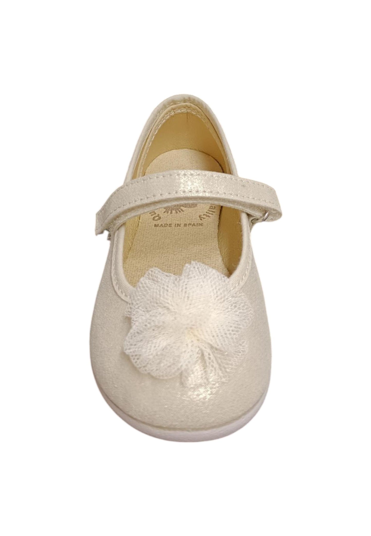 Ballerina bambina Vul-Ladi Candy beige tela velcro comfort style