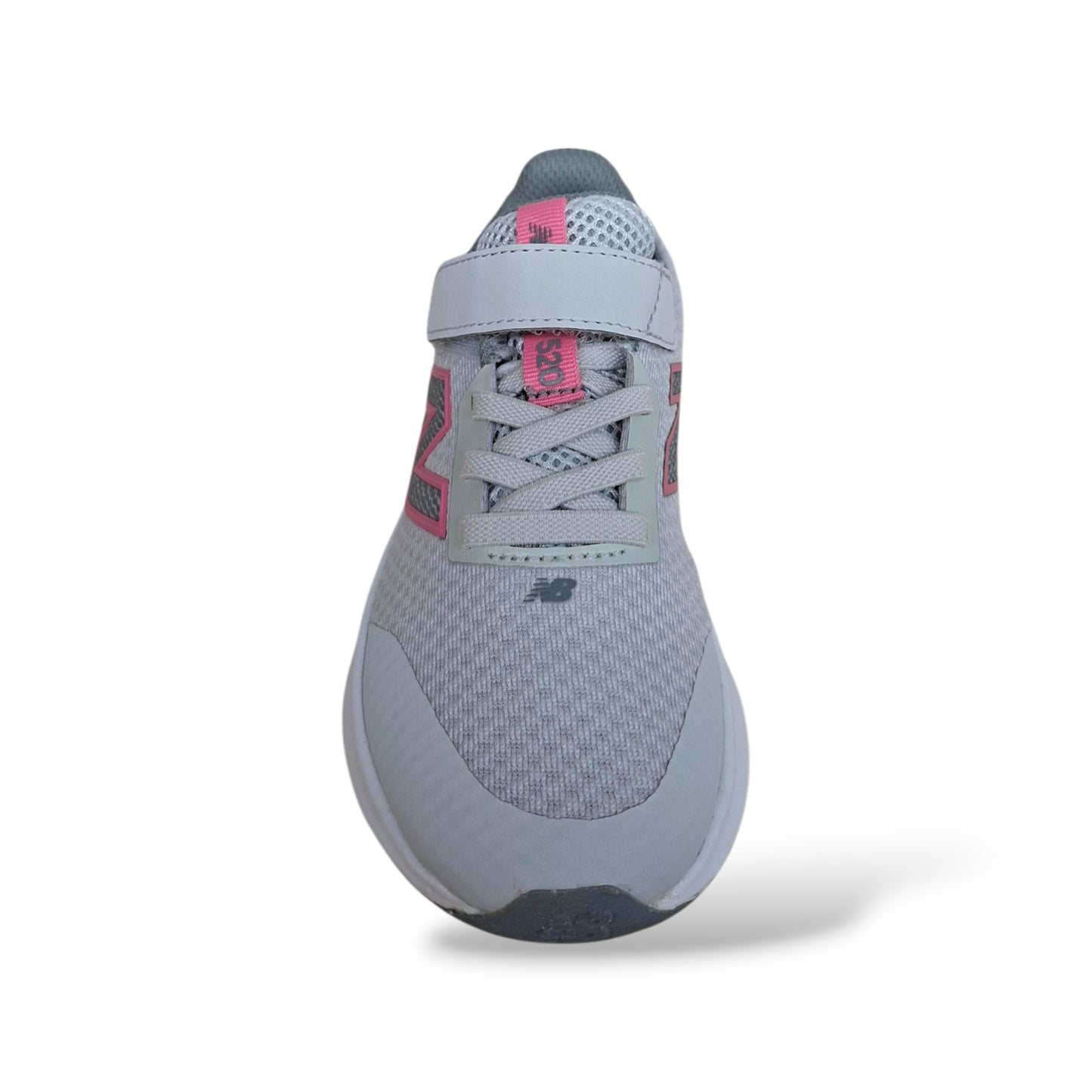 New Balance 520 Sneakers Bambine Ragazze Grigio Rosa | Taglia 28-35 | Tessuto Velcro | Scarpetteria Gica