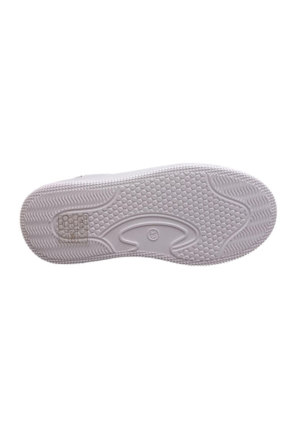 Scarpe sneakers Bambine e ragazze ferrè william  bianco laccio e zip laterale