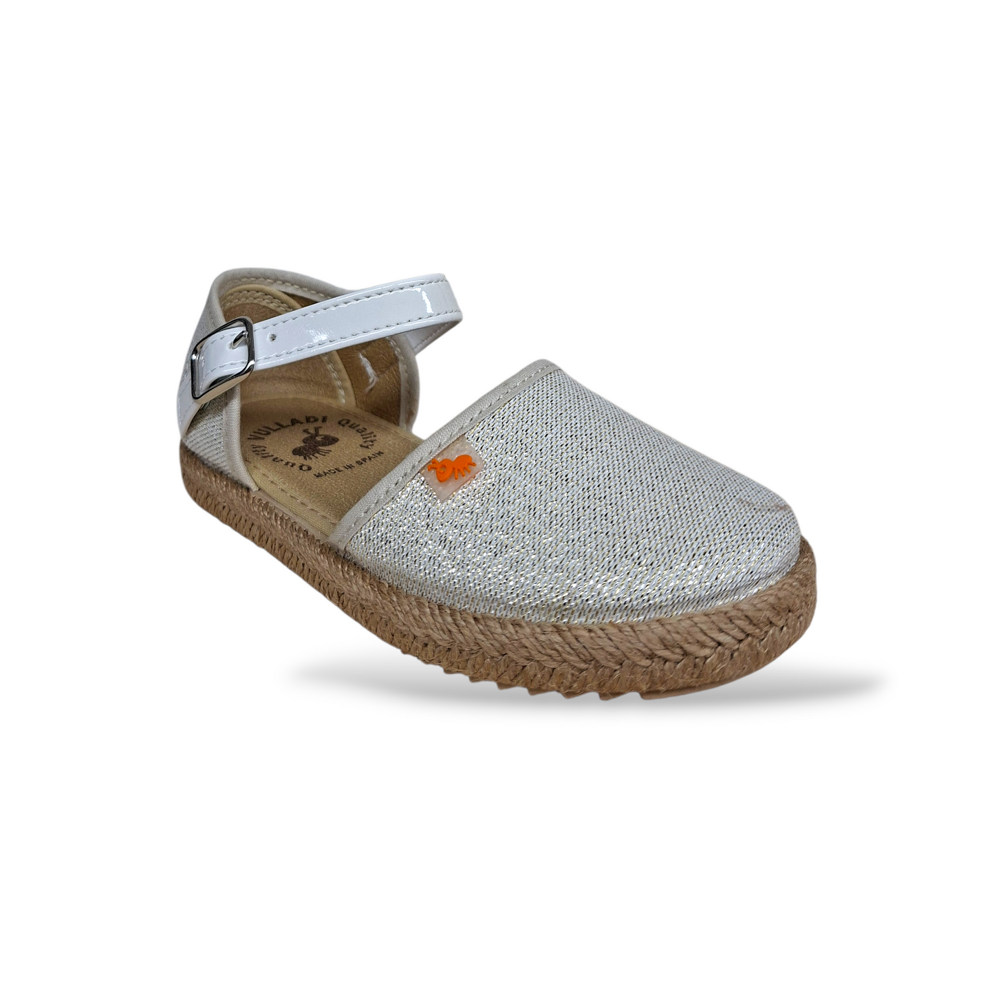 Scarpe espadrillas Bambine e ragazze VUL-LADI vulcanizados 7356-701 bianco-beige fibia