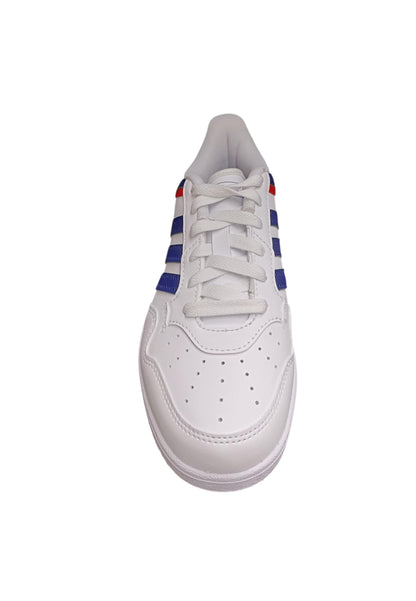 sarpe sneakers Bambini e ragazzi adidas hoops  bianco-blue-rosso laccio