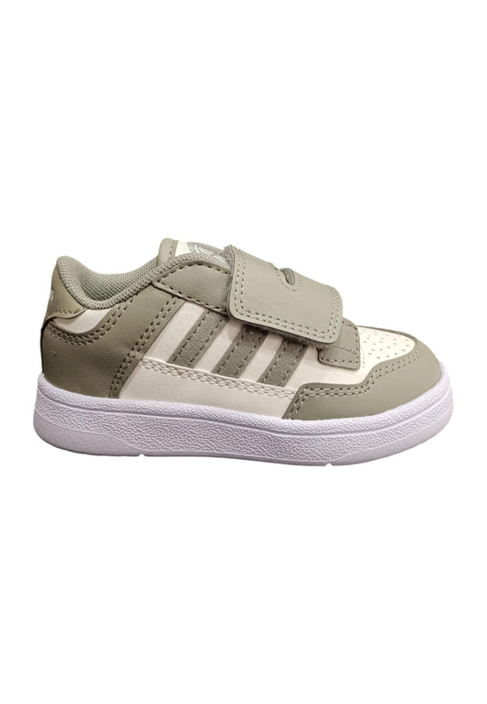 Scarpe sneakers Bambini e ragazzi adidas rapid court  grigio-bianco velcro