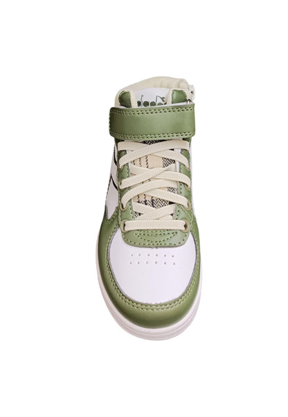 Scarpe sneakers Bambini e ragazzi Diadora RAPTOR  nero-bianco laccio elastico e velcro
