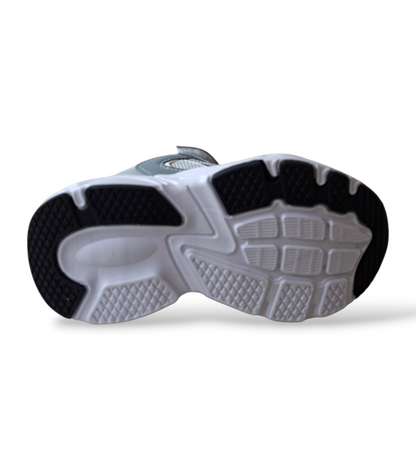 Diadora Alley – Sneakers Bambino Grigio Bianco | Scamosciato e Velcro | Taglie 28-35