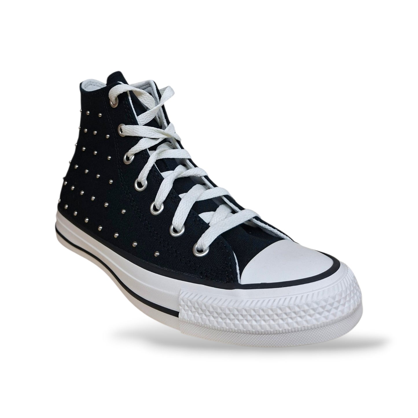 Converse Chuck Taylor Sneakers Bambine Ragazze Nero Bianco | Taglia 27-40 | Tela Borchie | Scarpetteria Gica
