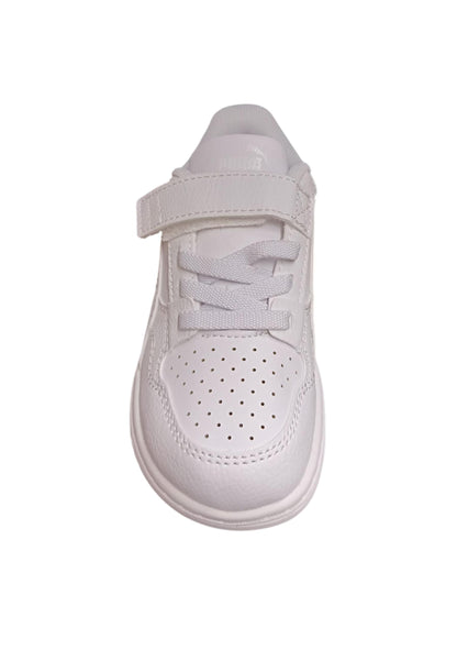 Scarpe sneakers Bambini e ragazzi PUMA REBOUND  bianco laccio elastico e velcro