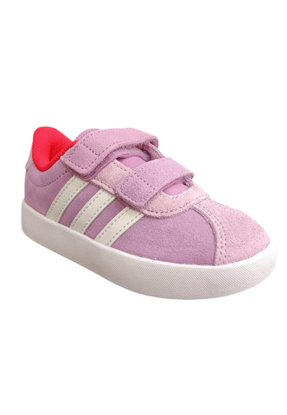 Sneakers bambina Adidas Grand Court viola bianco suede - Stile sportivo con velcro