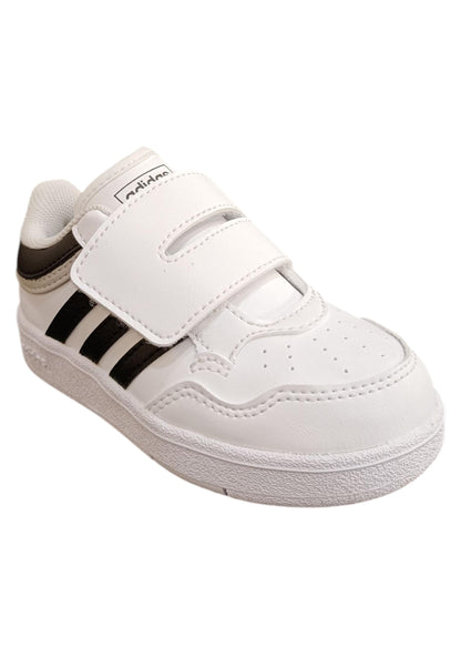sarpe sneakers Bambini e ragazzi adidas hoops  bianco-nero velcro