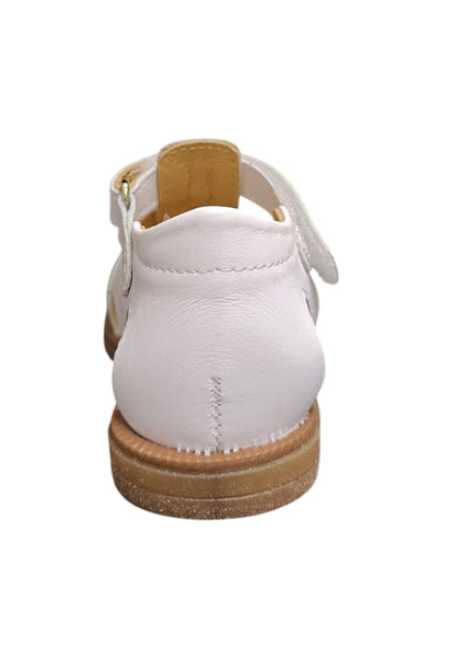 Scarpe occhi di bue-semiaperto Bambini platis open classic  bianco velcro