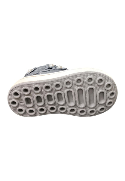 Scarpe sneakers bambina balducci cita  bianco-oro laccio e zip laterale