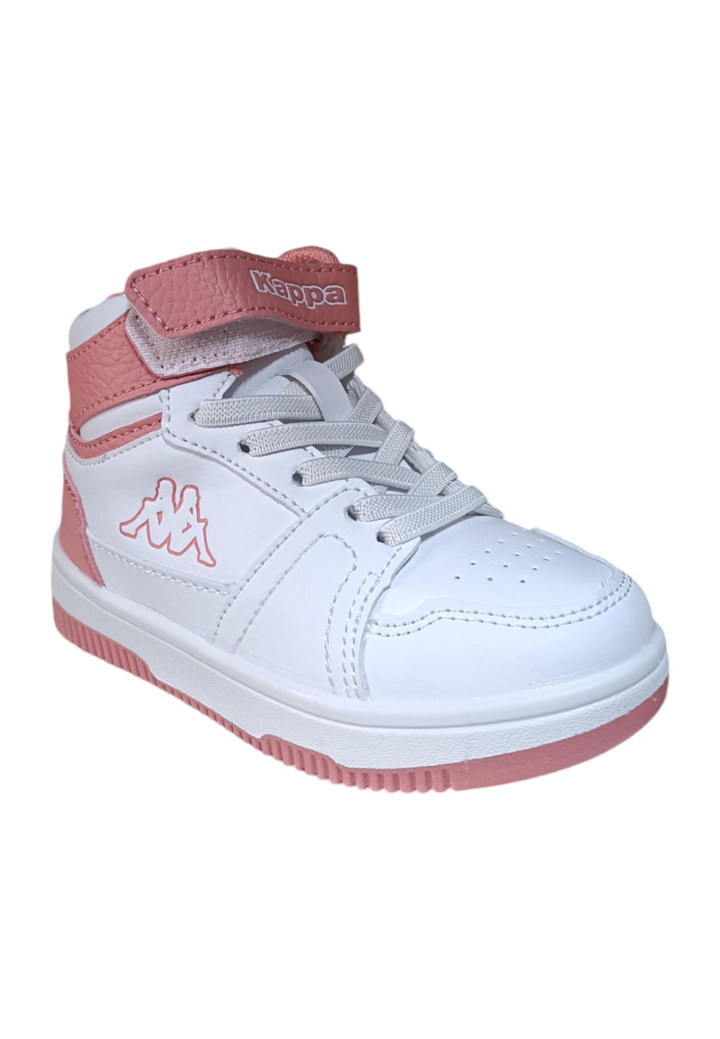 Scarpe sneakers Bambini e ragazzi Kappa KV1  bianco-nero laccio elastico e velcro