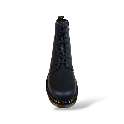 Dr. Martens 1460 Softy Anfibio Ragazzi e Donna Nero | Pelle Softy Morbida Zip Laterale Lacci Iconico Punk Rock | Taglie 37-38.5 | Scarpetteria Gica