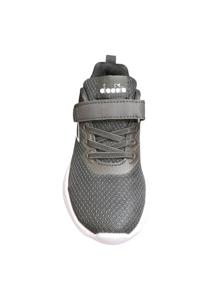Scarpe sneakers Bambini e ragazzi Diadora evo run  nero-bianco laccio elastico e velcro