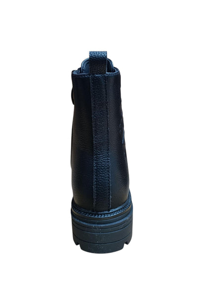 Anfibio bambina Gaelle Glory nero pelle zip laterale urban style