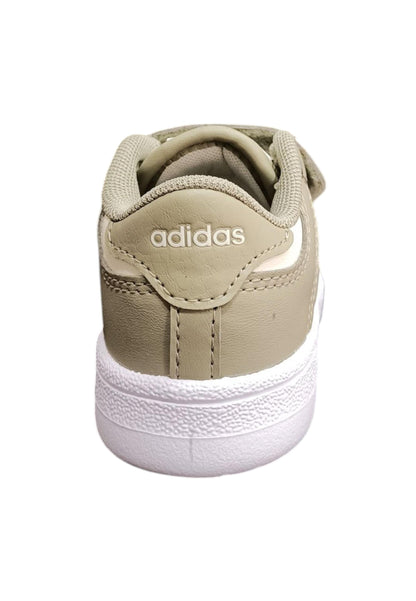 Scarpe sneakers Bambini e ragazzi adidas rapid court  grigio-bianco velcro