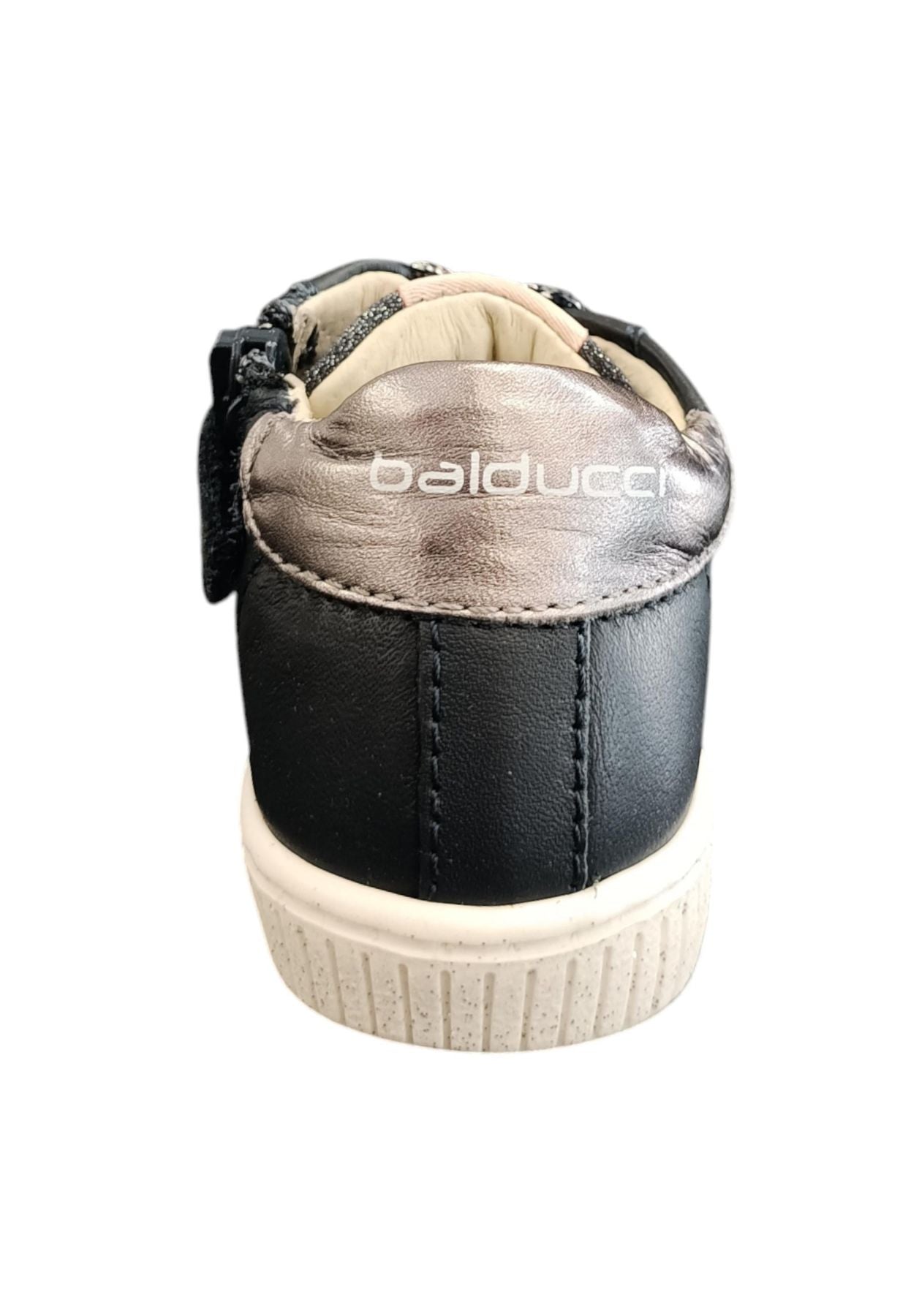 Scarpe snekears bambina balducci 3813  blue-rosa-bianco laccio e zip laterale