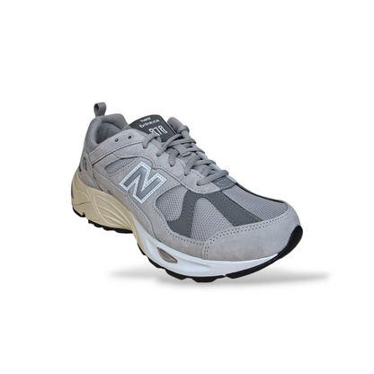 Sneakers uomo New Balance 878 grigie bianche laccio