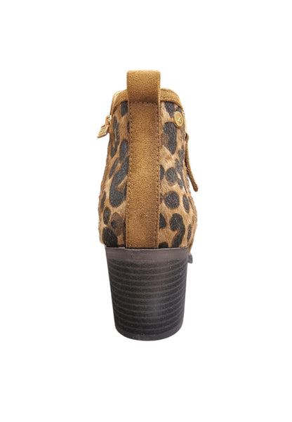 Stivaletti donna XTI camel maculato suede - Stile urban con zip laterale