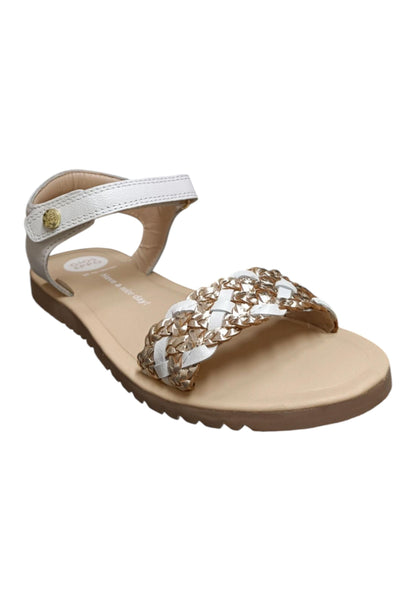 Sandali Bambina GIOSEPPO LEMINGTON 75343 – Pelle Bianca | Velcro a Strappo per una Calzata Rapida e Sicura
