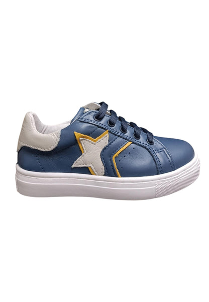 Scarpe sneaker Bambini e ragazzi balducci BUTTER  blue-bianco laccio e zip laterale