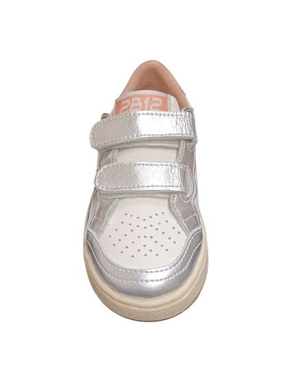 Scarpe sneakers Bambine e ragazze 2B12 BABYMINI PLAY  bianco-argento velcro