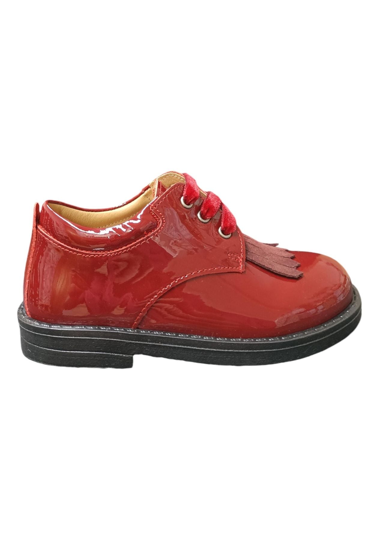 Scarpe inglesino scarpa elegante Bambine e ragazze platis P2340  rosso laccio