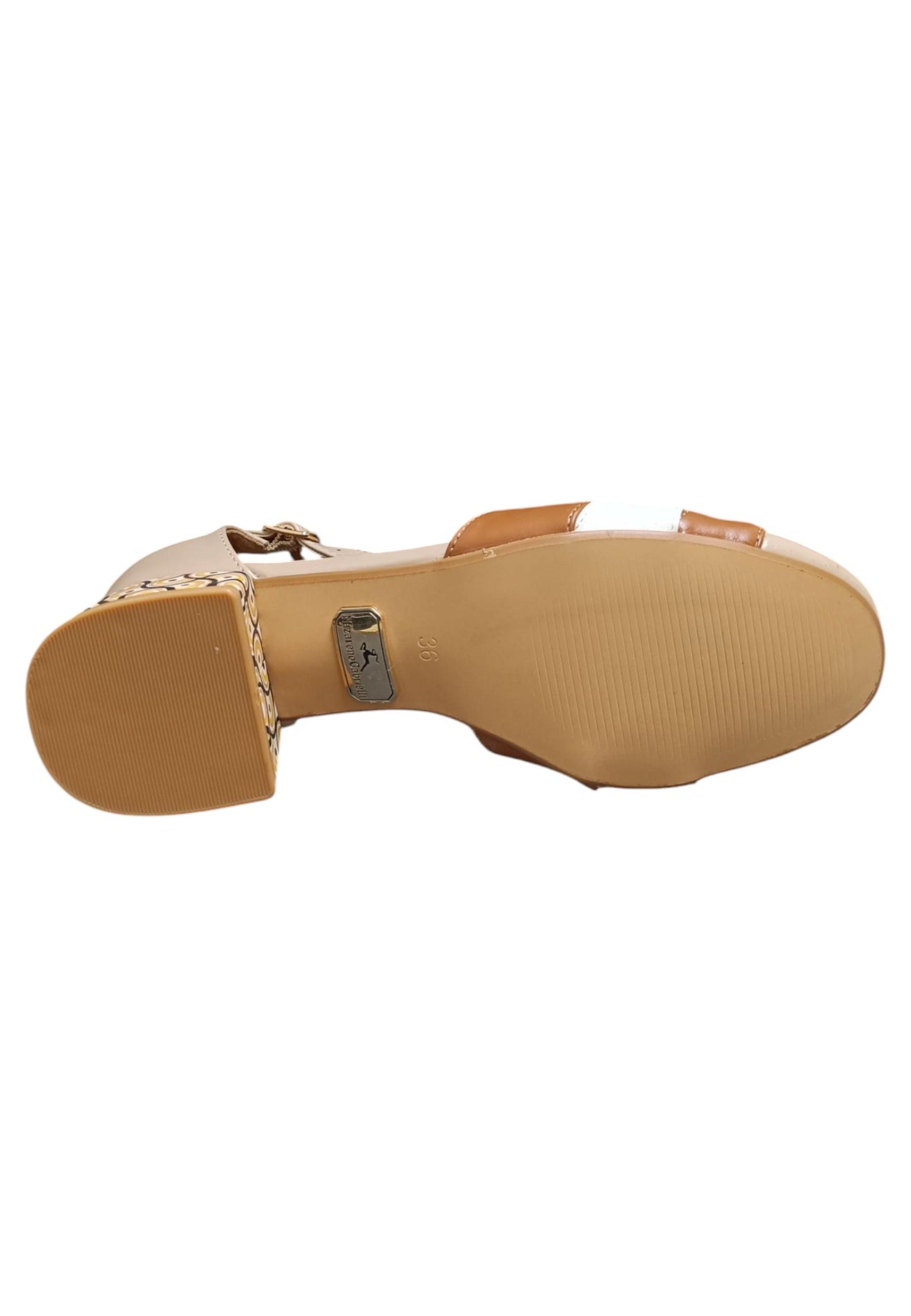 Sandali donna Nazareno Gabrieli beige cuoio multicolor pelle - Eleganza estiva con fibbia