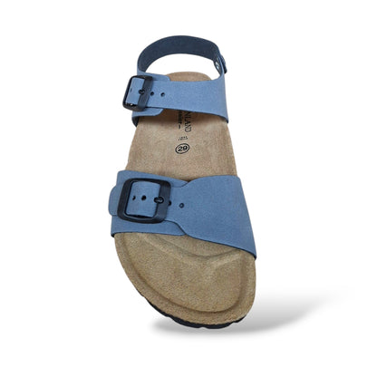 Scarpe sandalo Bambini e ragazzi Grunland Junior luce bio JEANS fibia