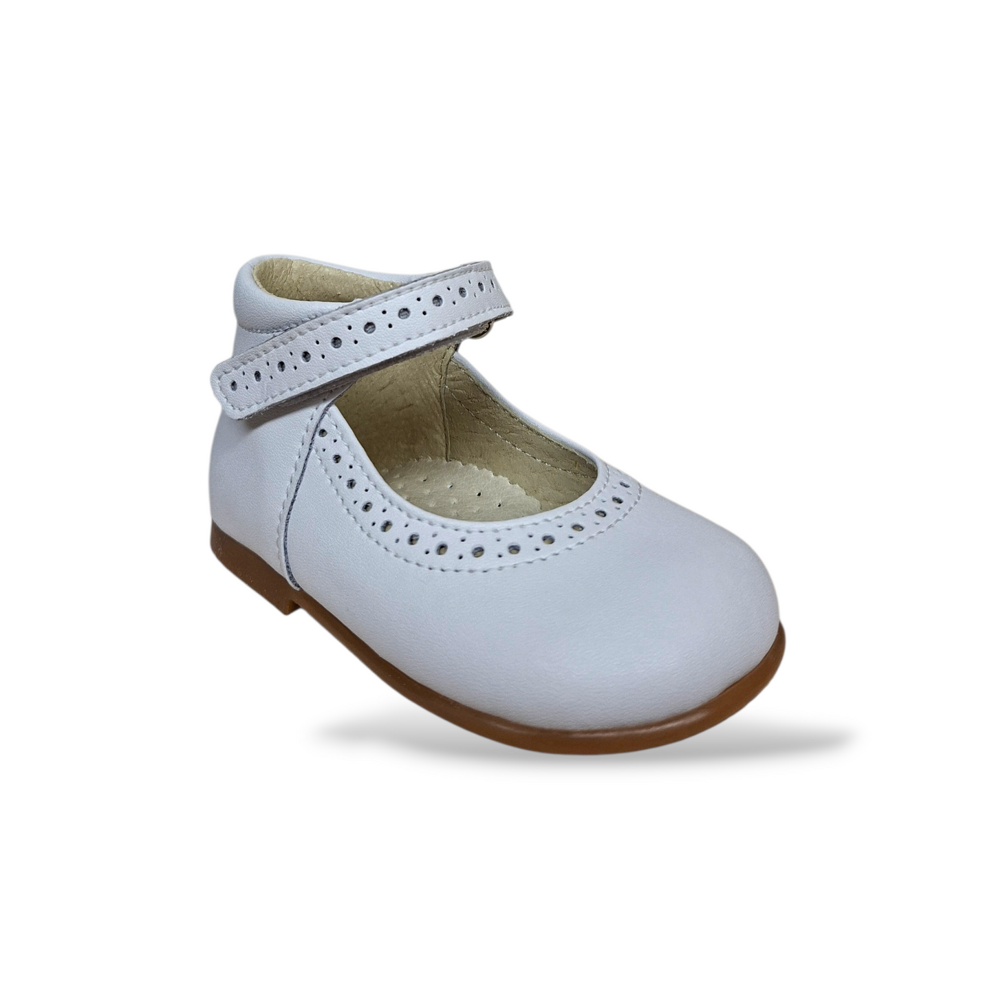 Scarpe ballerina bambina panyno B3203 bianco fibia