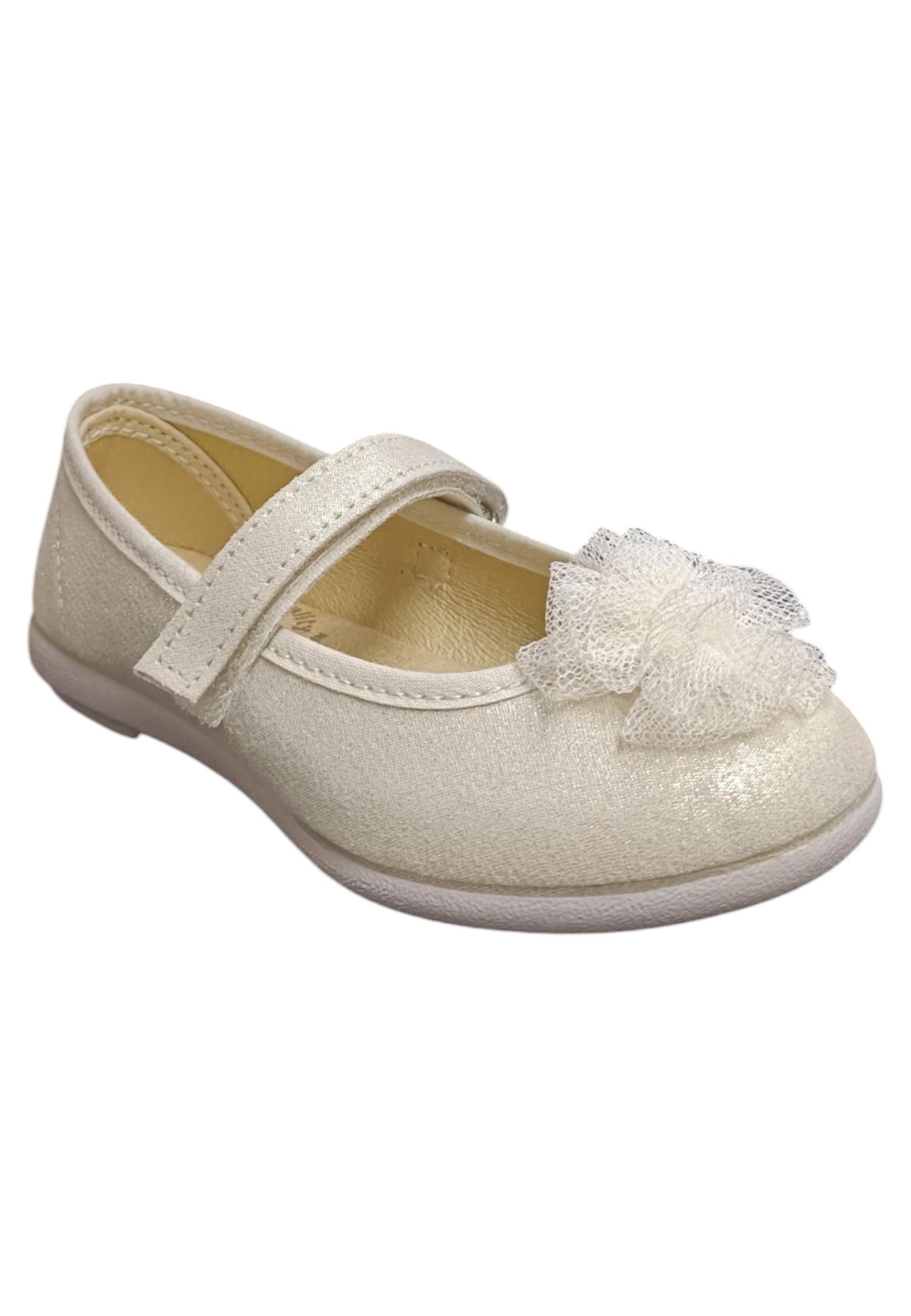 Ballerina bambina Vul-Ladi Candy beige tela velcro comfort style