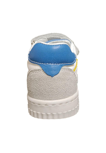 Scarpe sneakers Bambini balocchi MINI  bianco-grigio-giallo-azzurro velcro