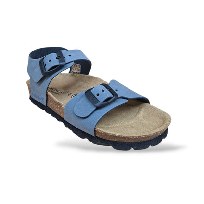 Scarpe sandalo Bambini e ragazzi Grunland Junior luce bio JEANS fibia