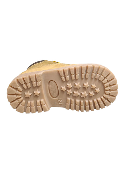 Boscaiolo bambino Shooterino Basic camel marrone pelle lacci casual style