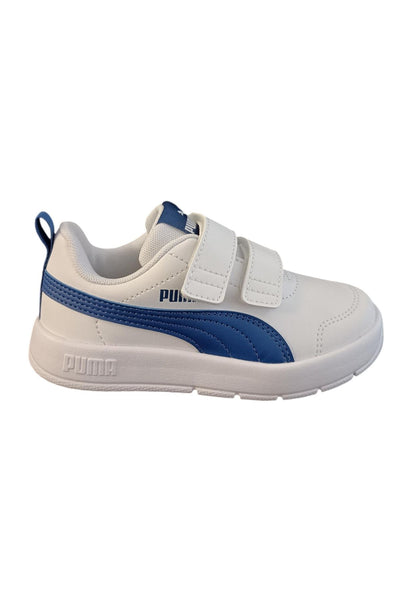 Scarpe sneakers Unisex bambini PUMA COURTFLEX  blue-bianco-rosso velcro
